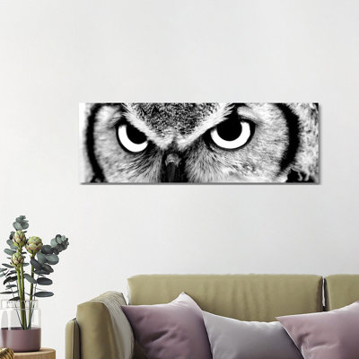 Owl Eyes by PhotoINC Studio - Wrapped Canvas Panoramic Gallery-Wrapped Canvas Giclée