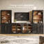 Ensemble de meuble télé moderne 5 pièces Gailey Series 2G, ébène-1339583219