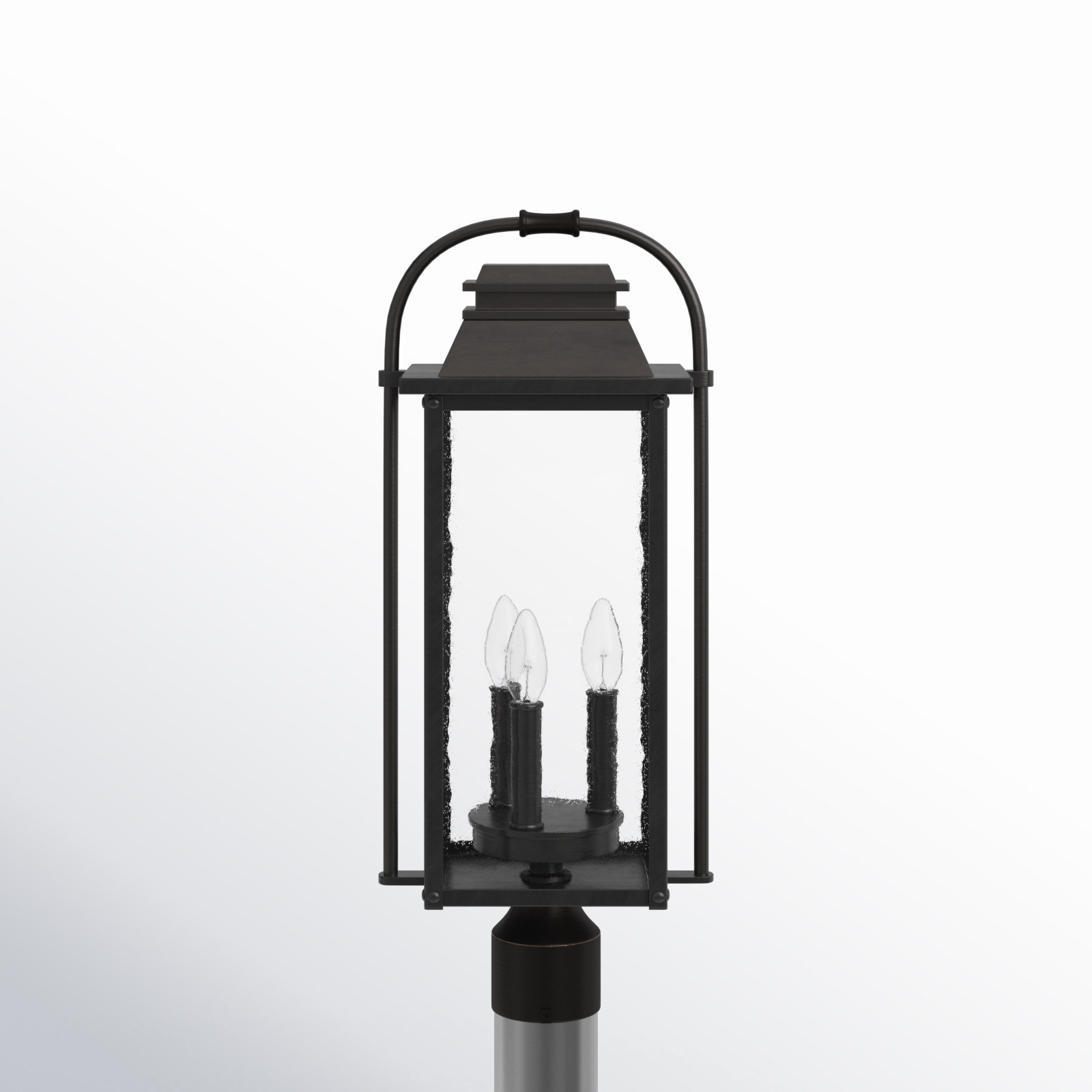 Newson Seeded Outdoor Lantern Head, Antique Bronze
