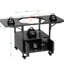 Table de barbecue extérieure pour la cuisson de gros œufs, structure en métal avec deux surfaces pliantes, peut contenir des barbecues jusqu'à 21 pouces, fabrication en fer, outils de rangement spacieux, installation simple, mobile et