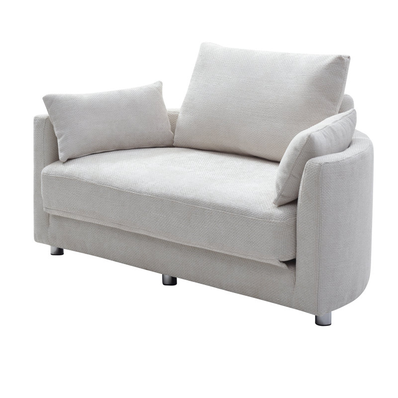 Chaise pliante en lin beige, 3 canapés pour le confort, convertible en chaise longue et matelas pliable moderne, lit relaxant, se transforme en 3 formes