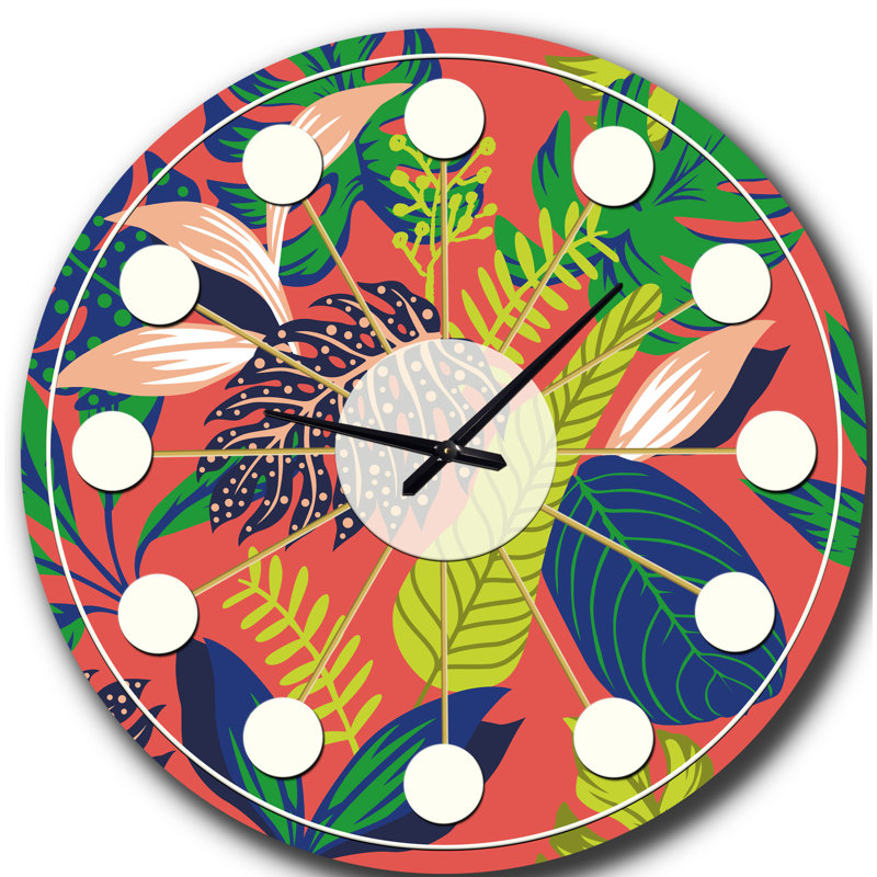 Horloge murale rétro Mid-Century, Moyenne
