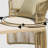 Rotating Outdoor Chaise Lounge Outdoor Metal Chaise Lounge Set with Table , Cushion Included
