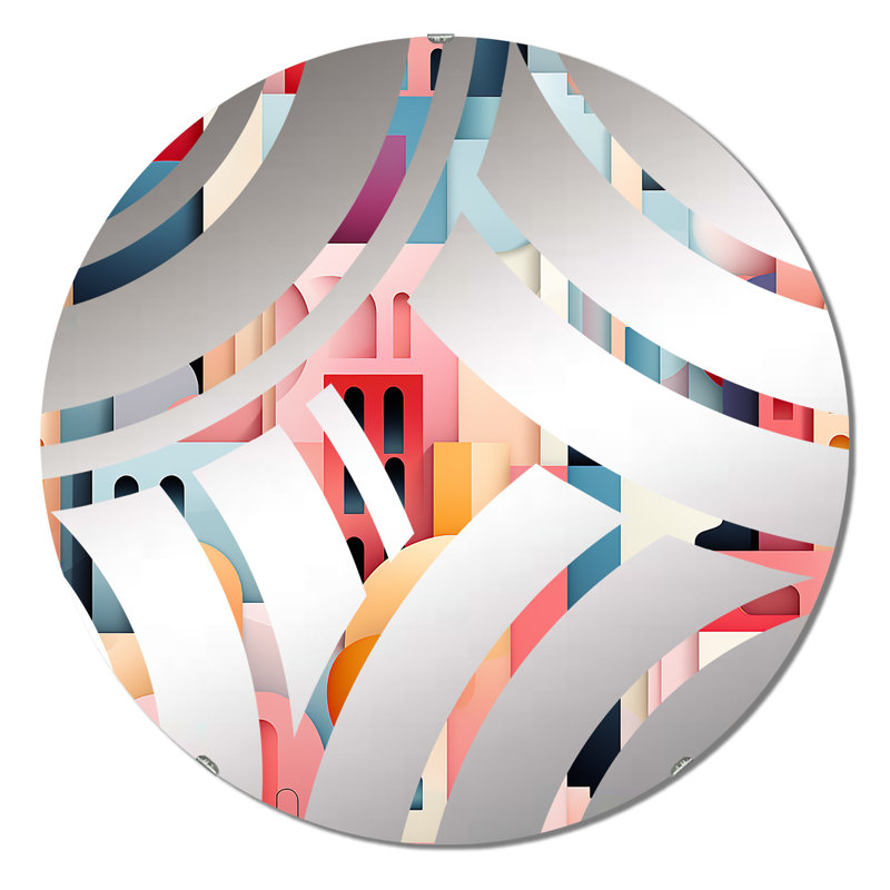 Miroir décoratif Cityscape, 31,4 po x 31,4 po