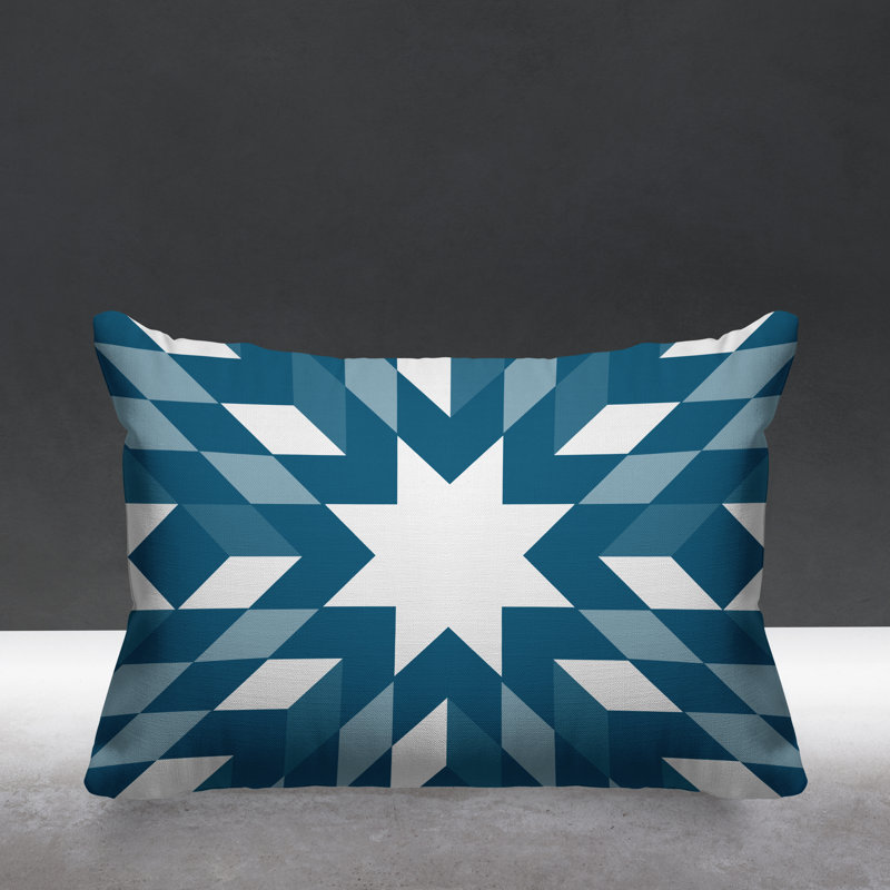 Coussin intérieur / extérieur Lynn Country, Turquoise