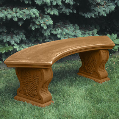 Millar Stone/Concrete Garden Bench by Astoria Grand