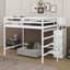 Lit mezzanine double avec garde-robe-119971401