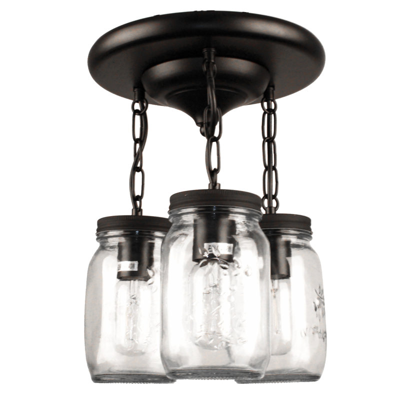 Plafonnier semi-encastré 3,9 po Awudi, 3 lumières