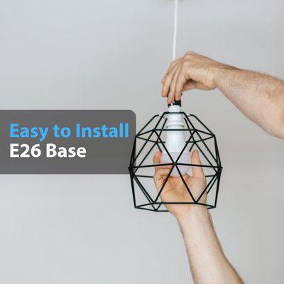 60-watt Equivalent A19 E26 Base Dusk To Down Sensor Led Light Bulb 2700k Soft White (4-pack)