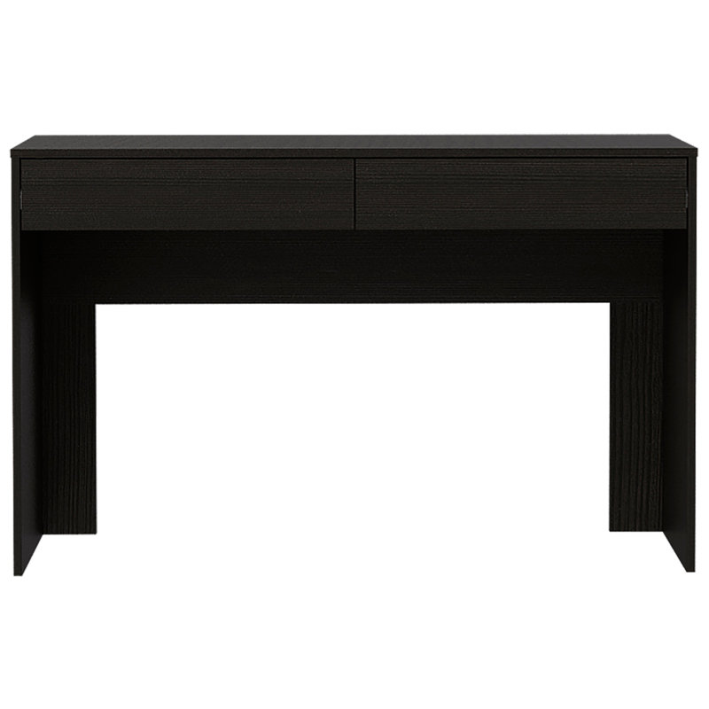 Bureau d'écriture Bureau à domicile Bureau debout, Noir, H 29,5 po x l 17,7 po x P 47,3 po