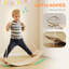 AIYAPLAY Kids Wooden Balance Board with Rope Curvy for Toddler 3-6 Years