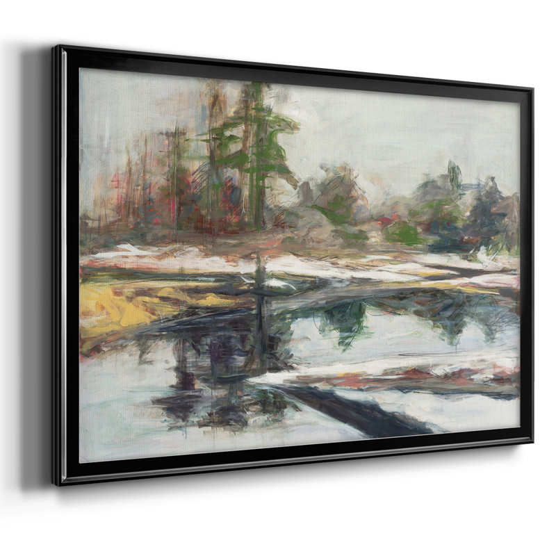 «Quiet Reflection», reproduction sur toile, H 30 po x l 44 po x P 1,5 po, Noir