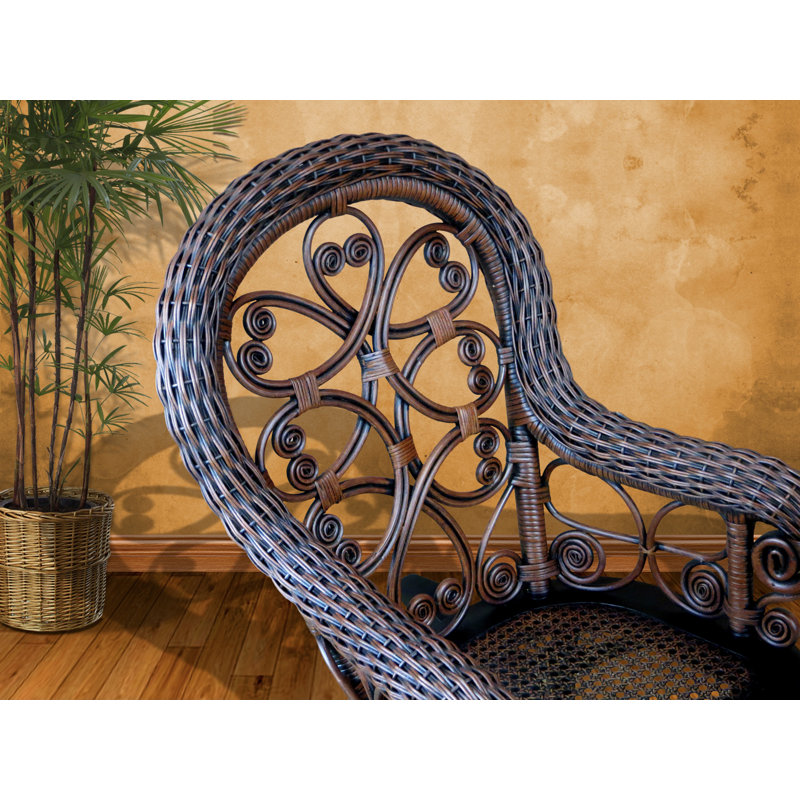 Chaise berçante en osier pour enfant Deas, Brun délavé