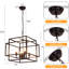 Lustre carré moderne à 4 lumières l 18 po Worton pour salle à manger ou salon-1418598940