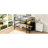 Black Full - Size Metal Loft Bed With Desk, Storage Staircase, Small Wardrobe And 7 Color Led, Space Saving Comfortable Featuring Efficient Functional