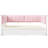 Twin XL to King Daybed with 2 Storage Drawers & Upholstered Backrest, White & Pink