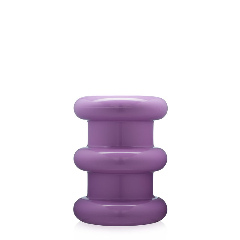 Pilastro Plastic Accent Stool, Violet