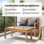 Ensemble de table et banc de jardin avec coussin 2 pièces vidaXL-2062552219