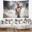 Footballeur américain sur stadium tapestry Sport-28483664