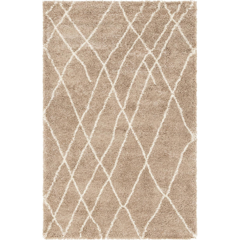 Geometric Indoor Rug, Rectangle 5' x 8'