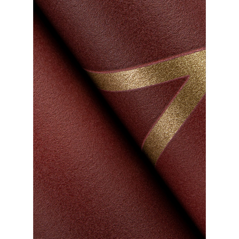 Kora Geometric Roll, Ruby/Polished Gold