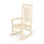 Chaise berçante de véranda de patio beige - pour une chaise berçante traditionnelle en bois