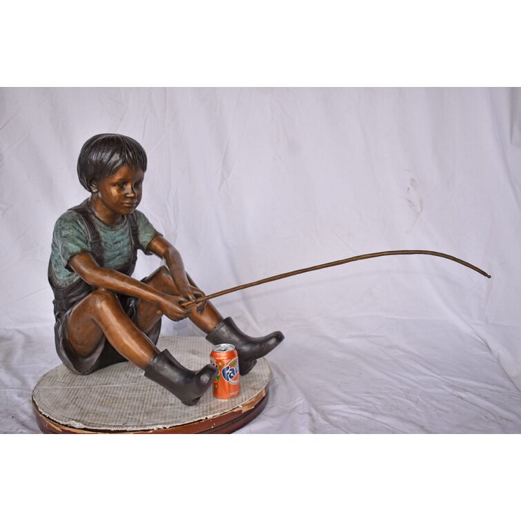 Wildon Home® Laraoun People Copper Garden Statue