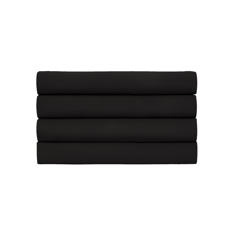 Quatre taies d'oreiller en microfibre Vilano Springs de Southshore Fine Linens, Grand, Noir