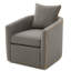 Fauteuil pivotant rembourré Fauteuil club Fauteuil club pour salon, coin lecture et petits espaces-465198484