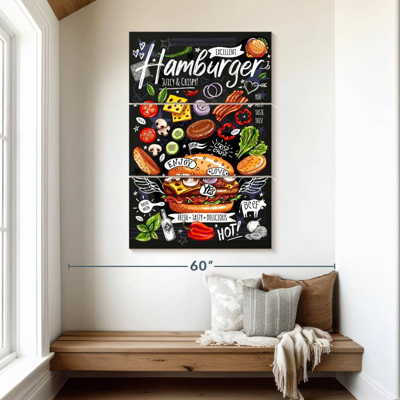 Yarlin spécial hamburger, H 50 po x l 32 po