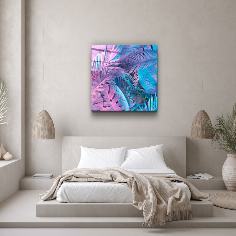 Elegant Decorative Tempered Glass Painting, 40 x 40 Inches | 100% Tempered Glass, Thickness: 0.16 Inches | UV Printing for Vibrant Colors & Durability | Perfect for Home Decor & Art Enthusiasts