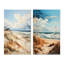«Beachside Whispers», 2 pièces sur toile-777397858-777396636