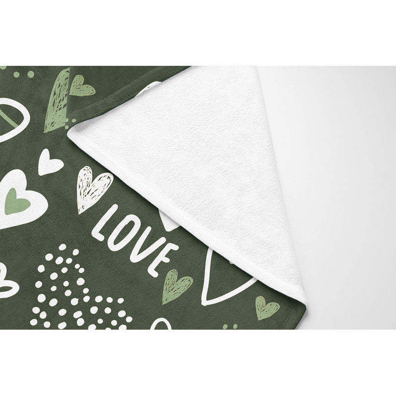 Love, Green, 50" W x 60" L