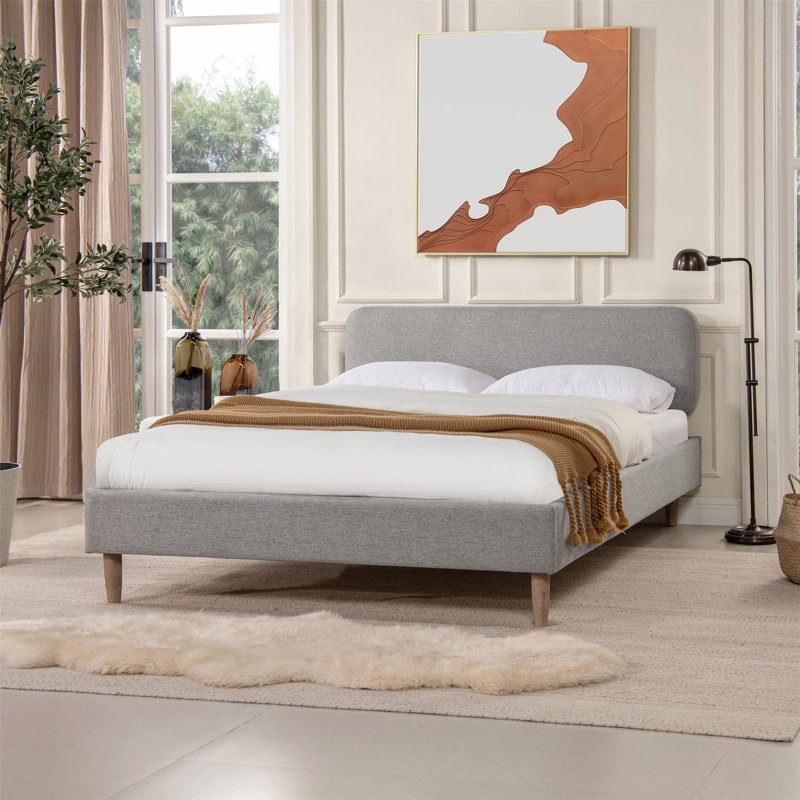 Compass Upholstered Platform Bed, Queen
