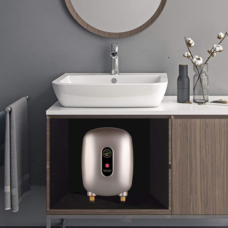 110 Electric Tankless Water Heater, Gold