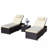 Beige 3-Piece Outdoor Patio Furniture Set Chaise Lounge, Patio Reclining Rattan Lounge Chair Chaise Couch Cushioned With Glass Coffee Table Adjustable Back And Feet Lounger Chair For Pool Garden-1219336484