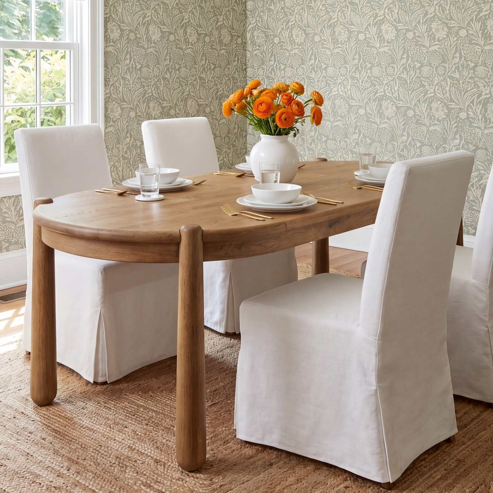 Salvador Dining Table, Smoked Oak
