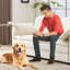 Canapé modulaire de 69 po Cloud, coussins en chenille beige de 22 po et 2 coussins décoratifs inclus, en velours côtelé, assise mi-ferme, idéal pour un confort optimal en appartement ou à la maison.