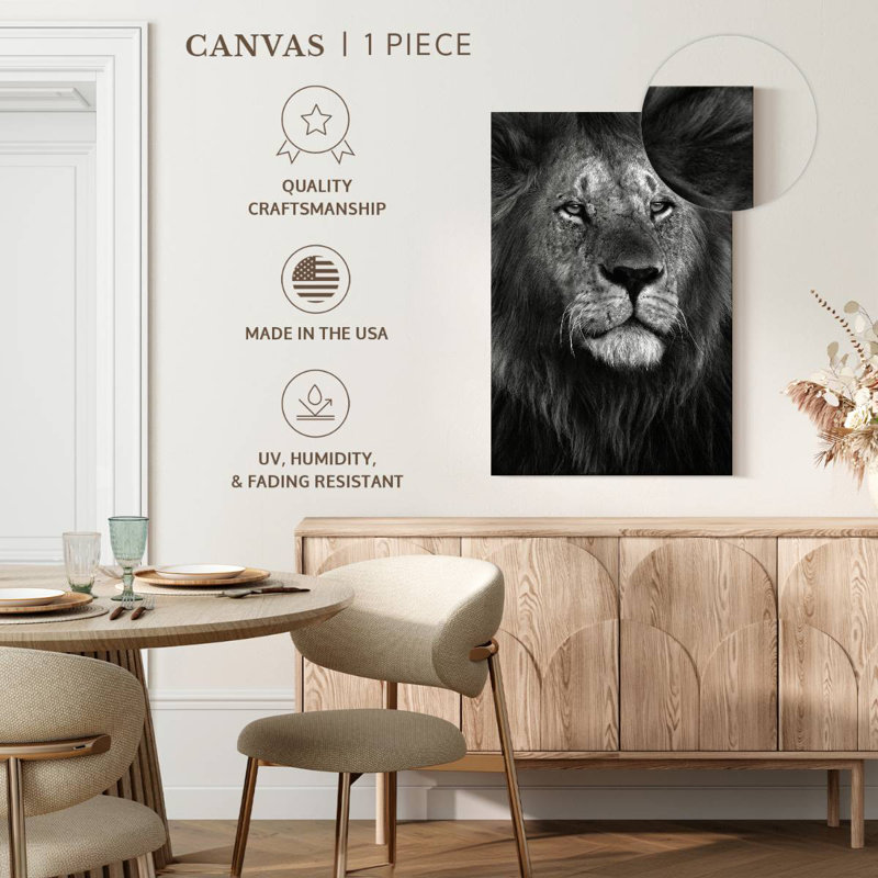 Fierté du lion, H 24 po x l 16 po
