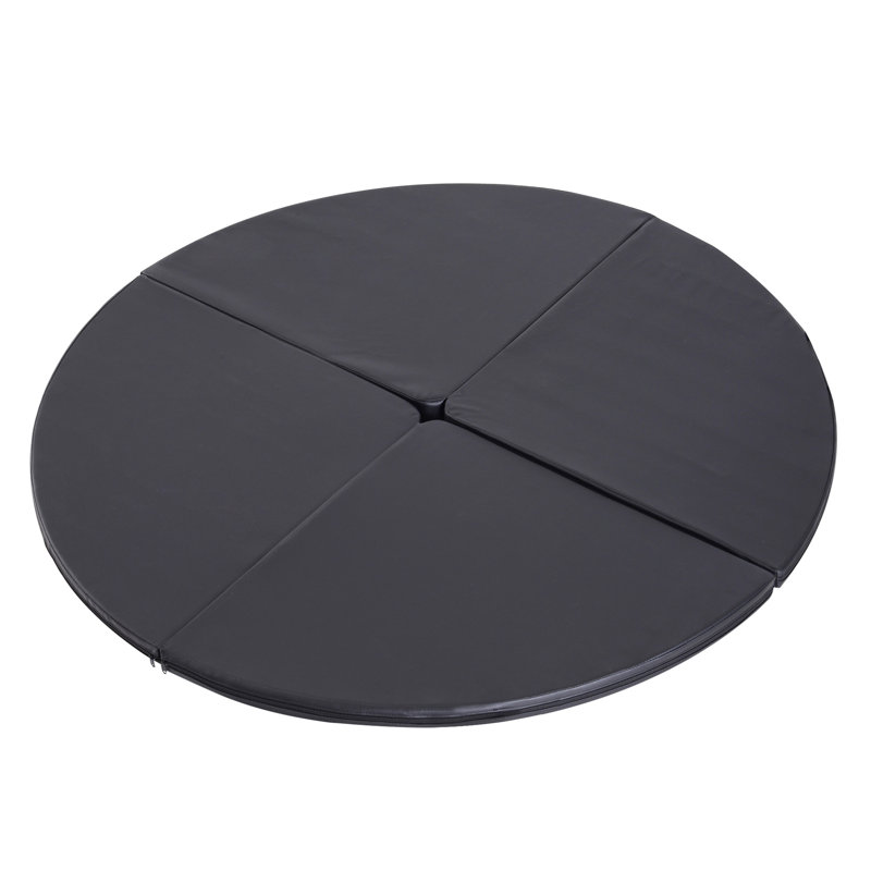 Tapis de pole dance pliable, 5 cm d'épaisseur, 1,5 m de large, noir. Fabriqué en mousse. Housse imperméable. Compatible avec plusieurs bases. Parfait pour les danseuses débutantes à domicile. Dimensions : 1 x 1,5 m. Tapis noir. Grande durabilité. Résistant à diverses utilisations.