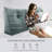 Sit-up Back Comfort 100% Cotton Velvet Wedge Headboard Reading Pillow with Removable & Washable Cover Compression-101771472-101499151