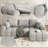 Boneless 101" 2-Piece Compression Boneless L-Shaped Cloud Modular Sectional Sofa, No Assembly Required-827924108
