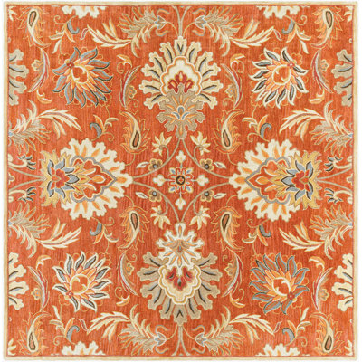 Aaron Terracotta Orange Hand-Tufted Wool Rug