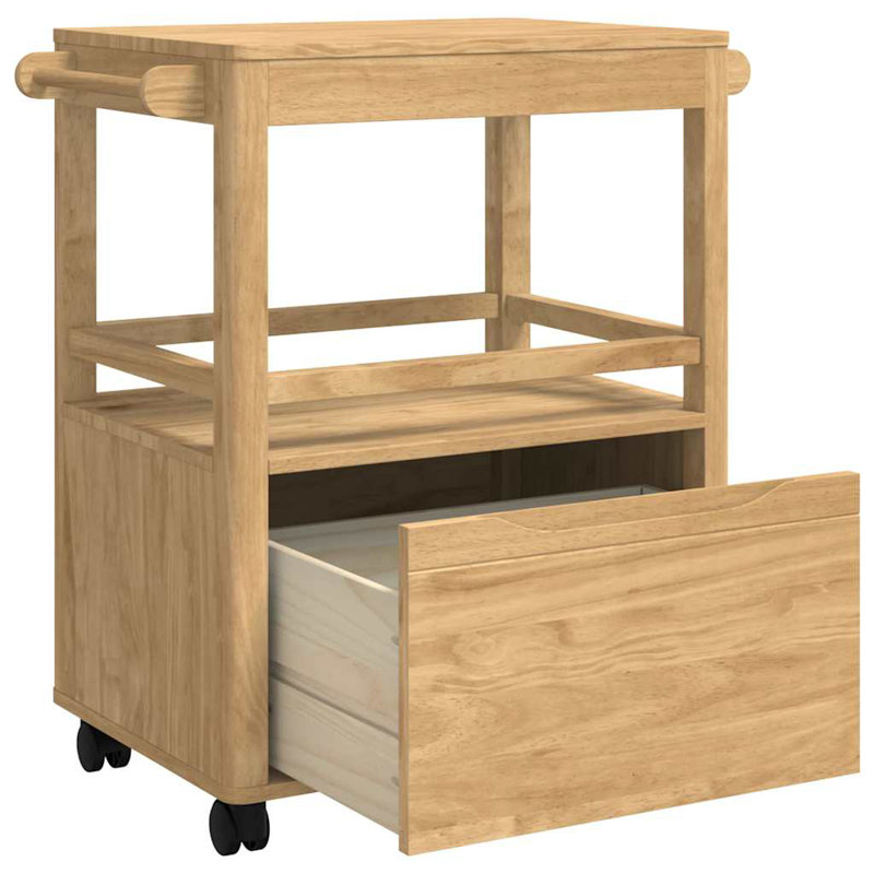 Kitchen Island, Wax Brown