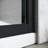 50 - 54 In. Width X 72 Height Sliding Shower Door, Semi- Adjustable, Clear Tempered Glass, 304 Stainless Steel Handles, Black Matt 50-54 W H Glass Adjustable Semi-, Thick