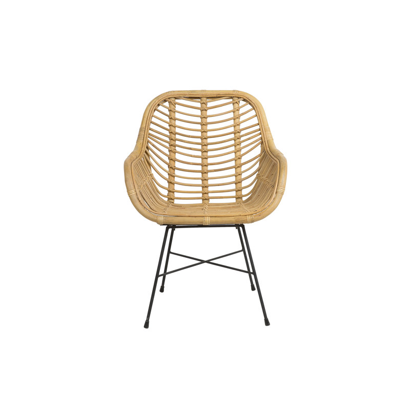 Mcnally 40cm H Windsor Back Armchair, Beige