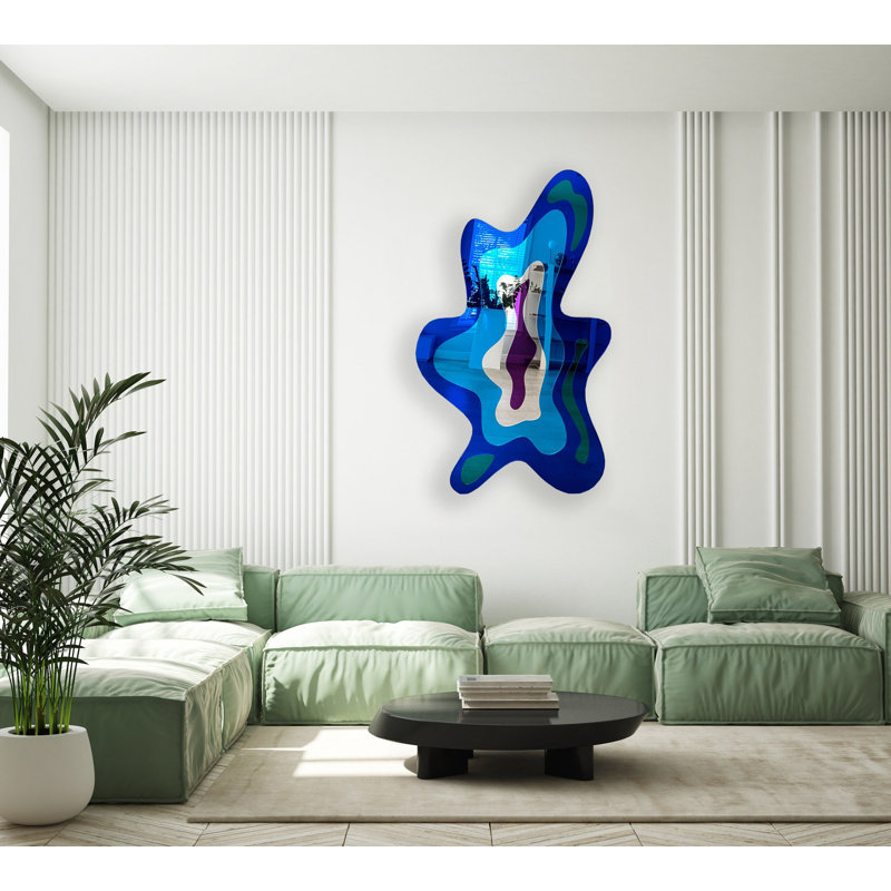 Art mural amibe acrylique