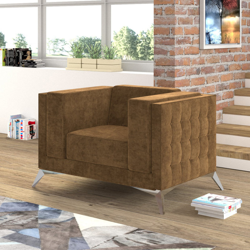 Magnus Upholstered Club Chair, Beige