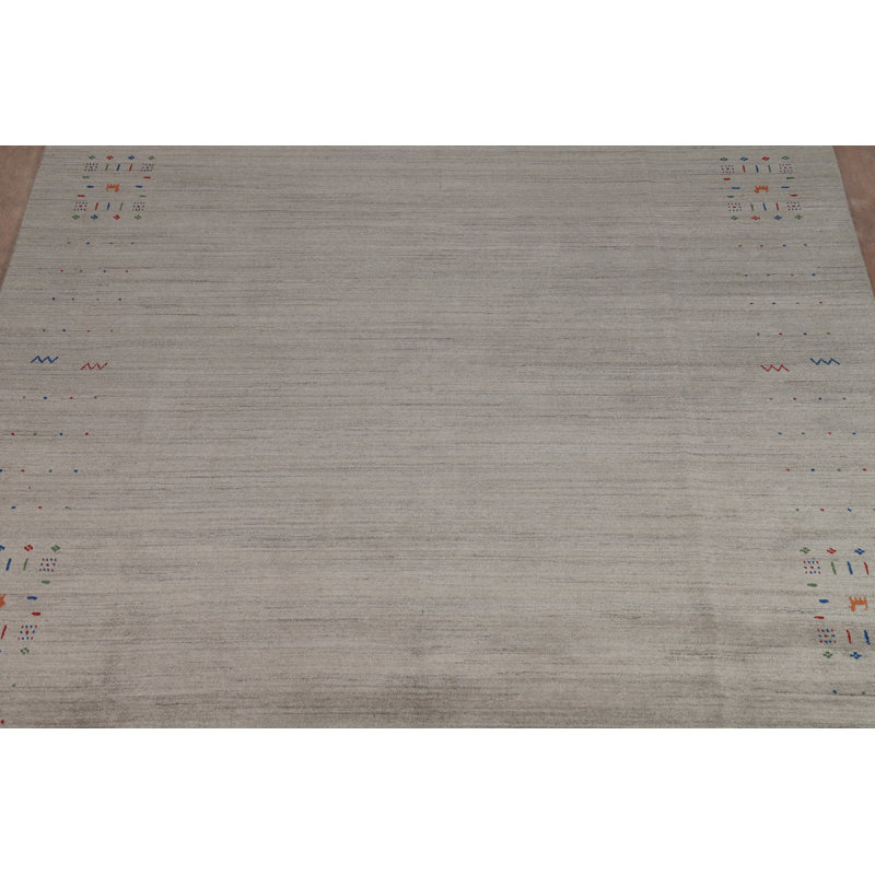 Tapis tribal gris Gabbeh 8