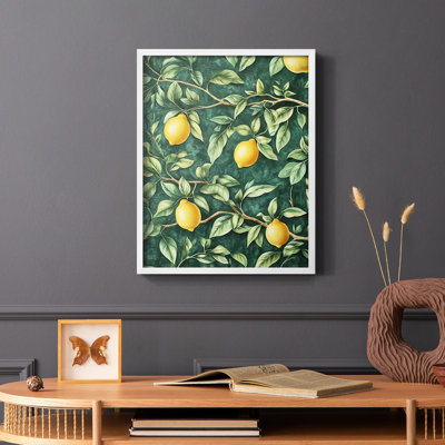 WM MORRIS Series DCXLV  -Premium Framed Print -Ready to Hang - No Nails Required